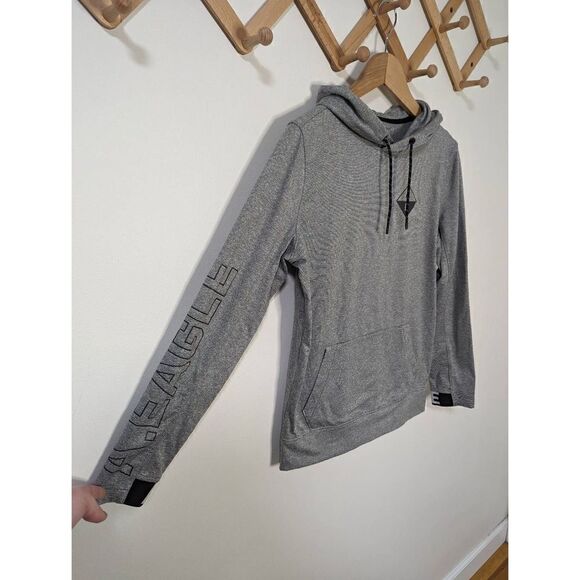 American Eagle Men's Active Striped Hoodie Sweatshirt - Size XS - Picture 3 of 10